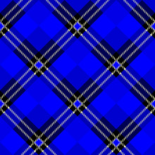 Dark Blue Tartan Diagonal Seamless Pattern Background