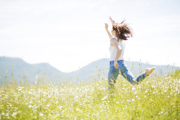 Wall Mural - Woman in nature 