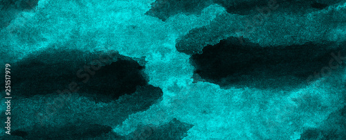 Grunge Cosmic Neon Light Blue Glow Lights Watercolor