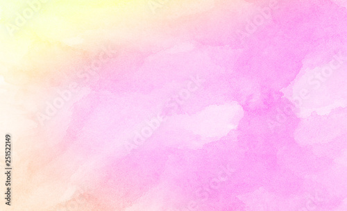 Pastel Soft Light Red Pink And Yellow Shades Watercolor