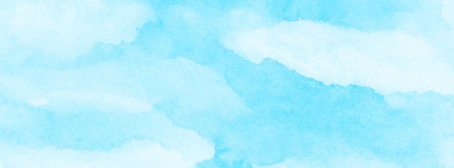creative vintage light sky blue background. abstract watercolor paper textured illustration for desi