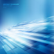 © rarinlada - Abstract blue lines overlap layer business shiny motion perspective background technology concept.