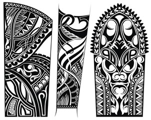 Poster - Ethnic abstract patterns.Tattoo ornament