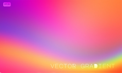 Poster - Abstract colorful vector gradient background in bright pink, purple and orange colors. Modern design for mobile apps, screens, banner templates