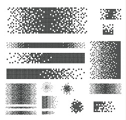 Wall Mural - dissolved filled square