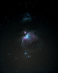 orion nebula and running man nebula
