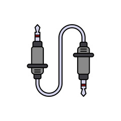Poster - Audio cable, music icon. Element of color music studio equipment icon. Premium quality graphic design icon. Signs and symbols collection icon