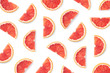 Fruit pattern of grapefruit slices