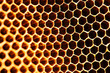 © sakhorn38 - abstract of hexagon texture golden bee hive background.