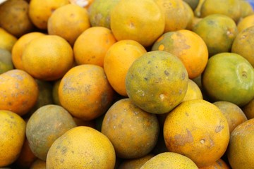 orange fruit is delicious at street food