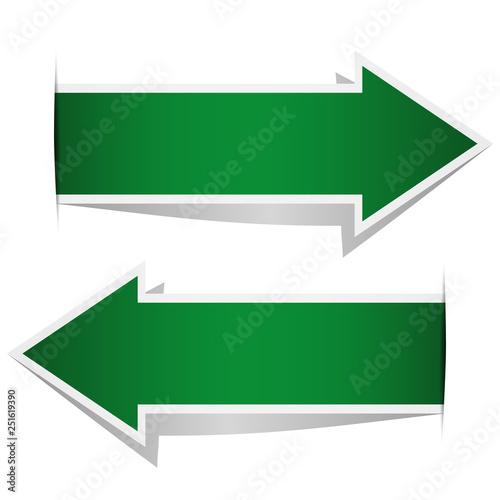 Green Arrow Banner Ith White Frame Buy This Stock Vector And