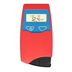 Poster - hemoglobin analyzer, 3d rendering