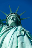 Fototapeta Nowy Jork - Freiheitsstatue Nahaufnahme Kopf und Rumpf