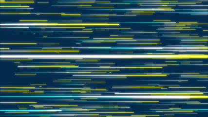 Wall Mural - Yellow, green & blue abstract radial lines geometric background. Data flow. Optical fiber. Explosion star. Motion effect. Background