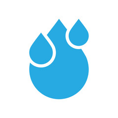 Fototapete - Drop water icon on white background for graphic and web design, Modern simple vector sign. Internet concept. Trendy symbol for website design web button or mobile app