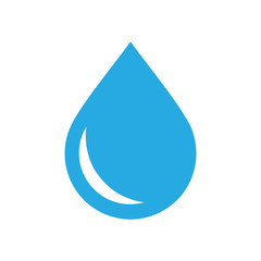 Fototapete - Drop water icon on white background for graphic and web design, Modern simple vector sign. Internet concept. Trendy symbol for website design web button or mobile app