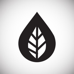 Fototapete - Drop water icon on white background for graphic and web design, Modern simple vector sign. Internet concept. Trendy symbol for website design web button or mobile app