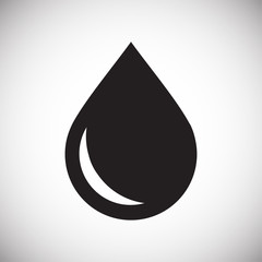 Fototapete - Drop water icon on white background for graphic and web design, Modern simple vector sign. Internet concept. Trendy symbol for website design web button or mobile app