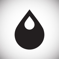 Fototapete - Drop water icon on white background for graphic and web design, Modern simple vector sign. Internet concept. Trendy symbol for website design web button or mobile app