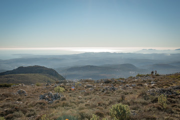 Poster - View of the azure coast from a height of 1000