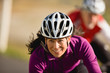 © Erickson Stock - Mature woman wearing a bike helmet and smiling