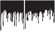 © Anton Shpak - Pair of black paint drips. Vector illustration for your design.