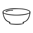 quirky line drawing cartoon bowl