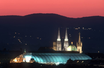 Wall Mural - church votivkirche, vienna, austria