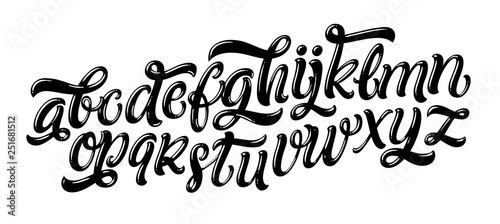 Fotografía Vector hand drawn alphabet isolated on white background