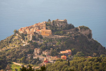 Poster - View of the French Riviera from a height of 1000 meters