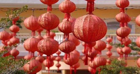 Poster - Chinese Red lantern decoration for lunar new year