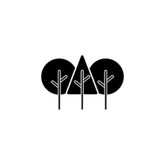 Poster - Forest, tree icon. Element of ecology isolated icon. Premium quality graphic design icon. Signs and symbols collection icon for websites, web design