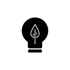 Poster - Bulb, green, leaf icon. Element of ecology isolated icon. Premium quality graphic design icon. Signs and symbols collection icon for websites, web design