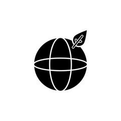 Poster - Earth, leaf icon. Element of ecology isolated icon. Premium quality graphic design icon. Signs and symbols collection icon for websites, web design