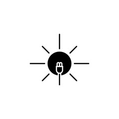 Poster - Sun energy icon. Element of ecology isolated icon. Premium quality graphic design icon. Signs and symbols collection icon for websites, web design