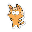© lineartestpilot - sticker of a happy cartoon cat
