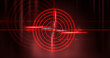 © MiaStendal - Abstract dark background with rays, laser red sight and neon light. Empty tunnel, room, basement night view of a dark room. Wet asphalt in the night city, reflection. Red neon and red laser sight. Neo
