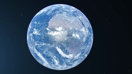 Wall Mural - the planet earth left side view for background motion graphic or text.mov