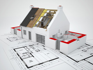 Aufkleber - Home construction