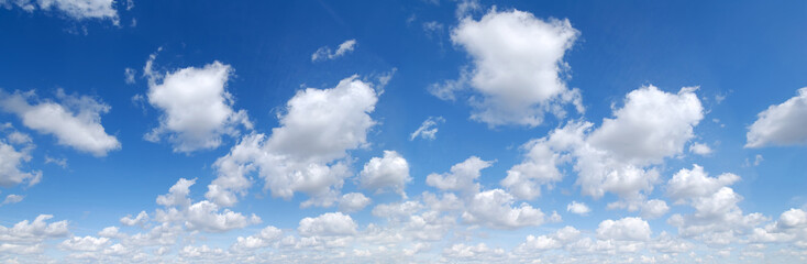 Wall Mural - panorama - blue sky and white clouds