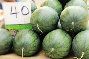 Poster - Fresh watermelon is delicious at street food