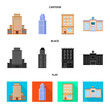 © pandavector - Vector design of municipal and center symbol. Collection of municipal and estate   vector icon for stock.