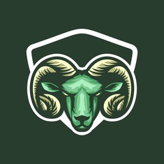 Wall Mural - goat logo