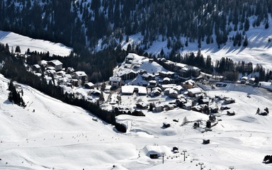 Canvas Print - sport d'hiver...grisons