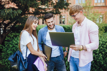 Wall Mural - Students in the University