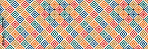 Aztec like style pattern illustration Tableau sur Toile