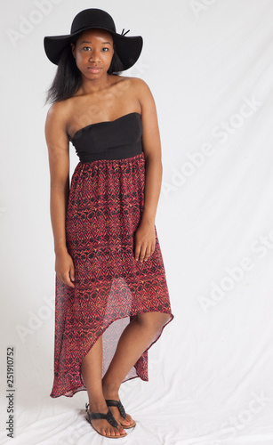 black women in sundress