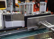 Full automatic tin can label applicator machine in food production line