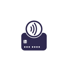 Sticker - Contactless payments with card, tap to pay icon