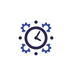 Wall Mural - time management or productivity icon